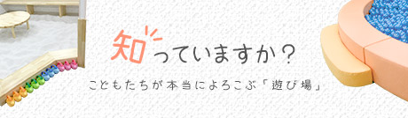 知っていますか？こどもたちが本当によろこぶ「遊び場」