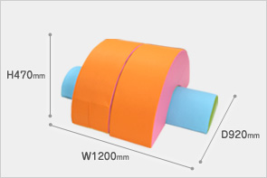 ブロックタイプ遊具 ポールアーチ