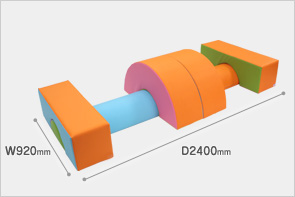 ブロックタイプ遊具 アスレチック：ドーナツ