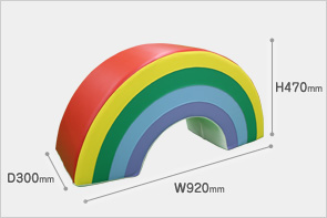 ブロックタイプ遊具 レインボーアーチ