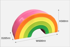 ブロックタイプ遊具 レインボーアーチミニ