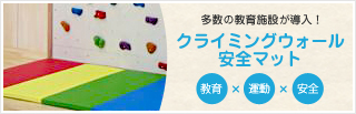 多数の教育施設が導入！クライミングウォール安全マット