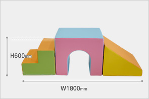 トンネルすべり台セット